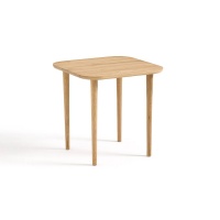 Столик Низкий High Square квадратной формы из дуба Crueso единый размер каштановый LA REDOUTE INTERIEURS  фото, kupilegko.ru